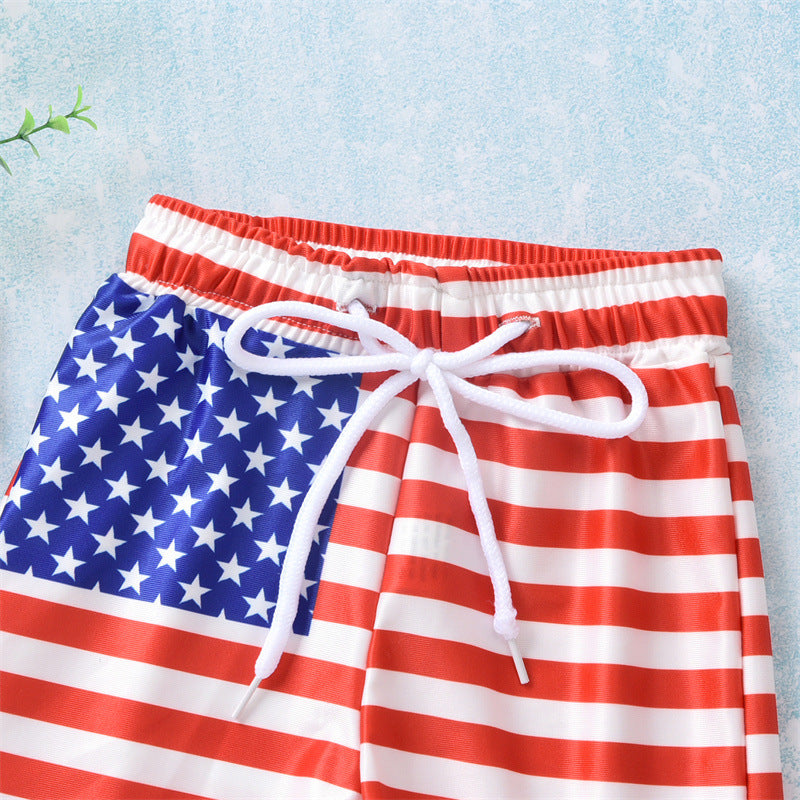 Wholesale Kids Cartoon Shark Swim Trunks Polyester Swimwear